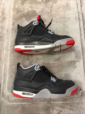 Air Jordan 4 Retro Black with Red Accents